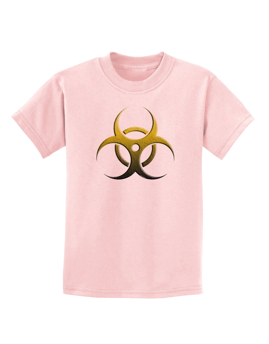 Biohazard Symbol Yellow Stone Apocalypse Childrens T-Shirt-Childrens T-Shirt-TooLoud-White-X-Small-Davson Sales