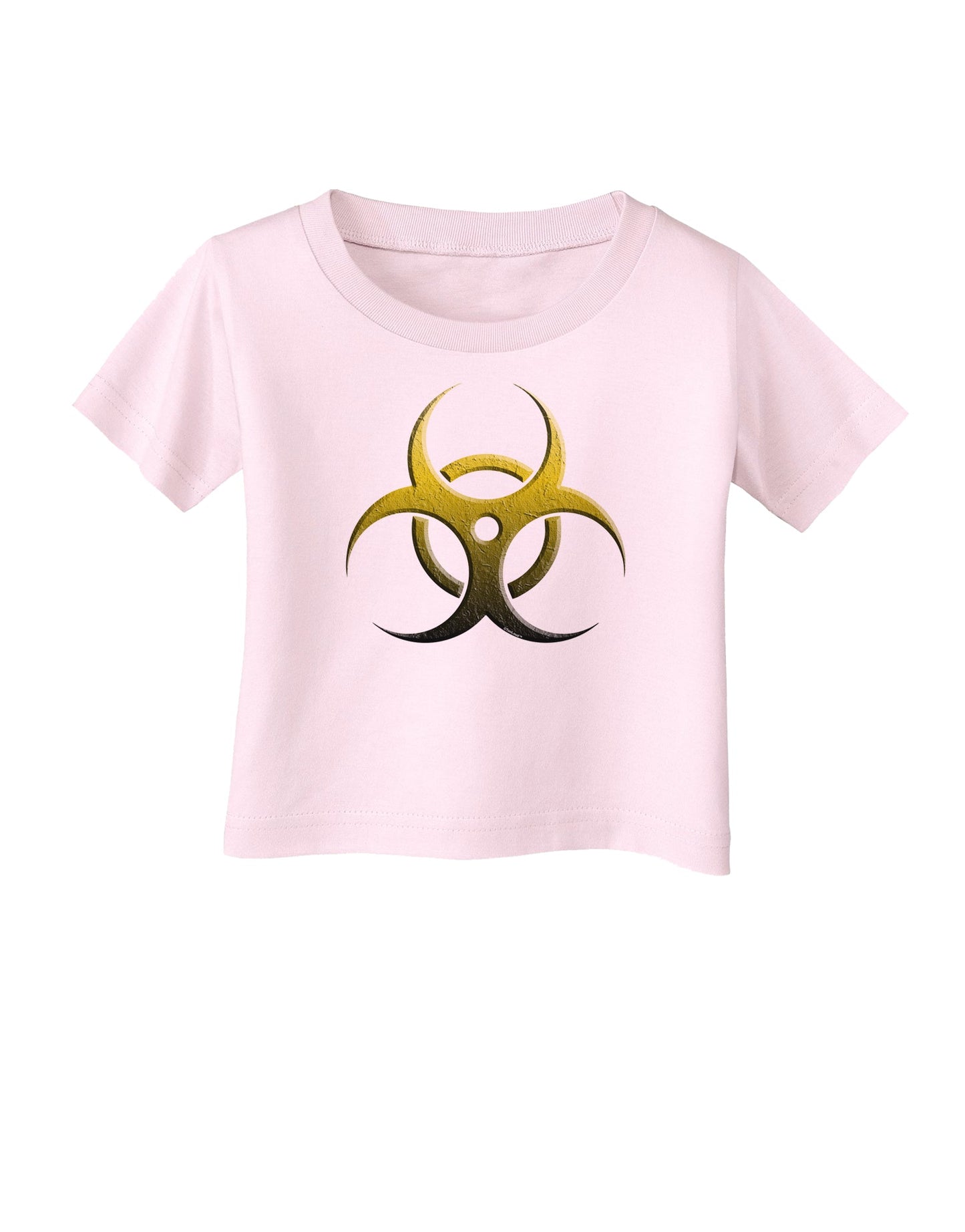 Biohazard Symbol Yellow Stone Apocalypse Infant T-Shirt-Infant T-Shirt-TooLoud-Light-Pink-06-Months-Davson Sales