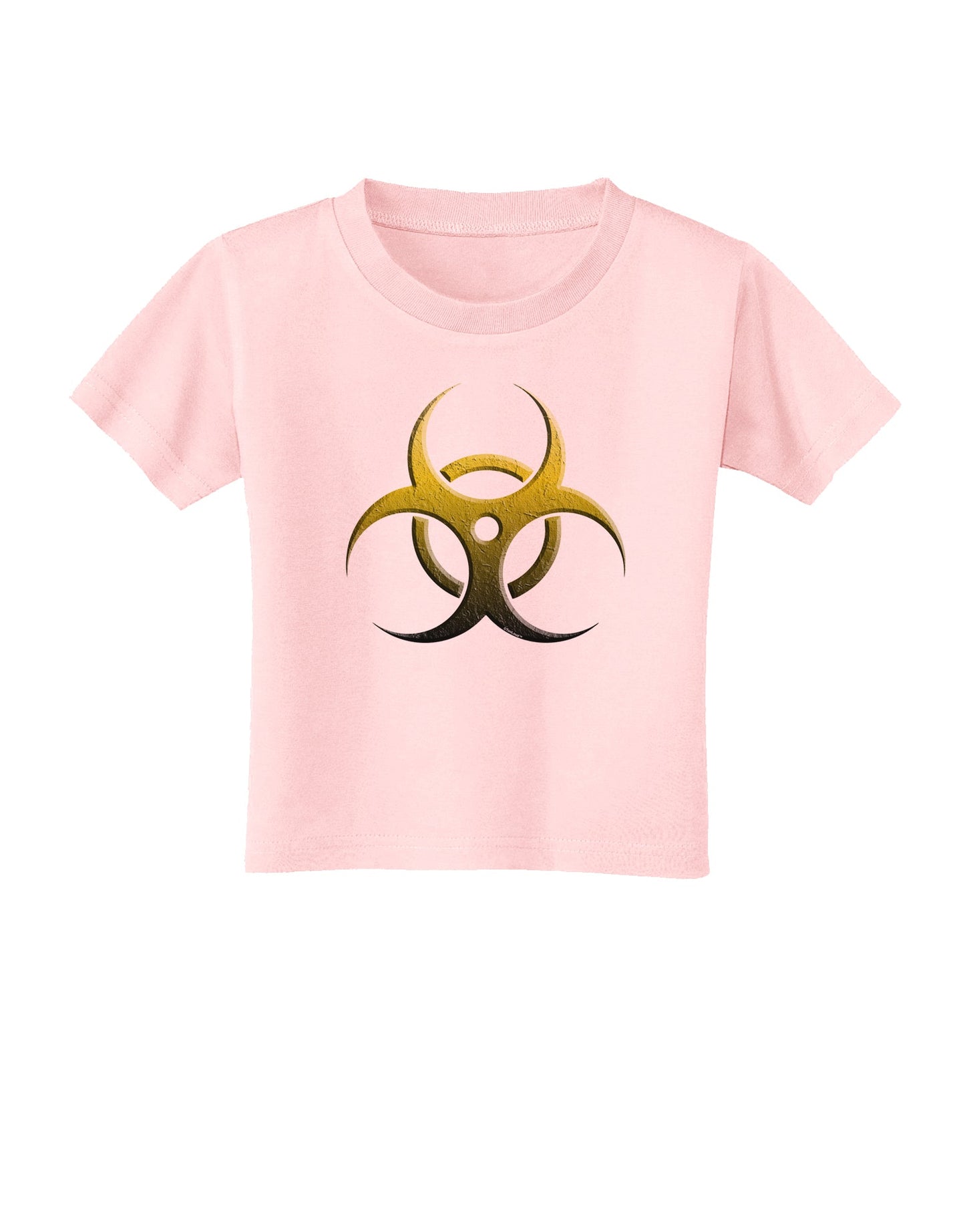 Biohazard Symbol Yellow Stone Apocalypse Toddler T-Shirt-Toddler T-Shirt-TooLoud-Light-Pink-2T-Davson Sales