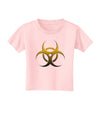 Biohazard Symbol Yellow Stone Apocalypse Toddler T-Shirt-Toddler T-Shirt-TooLoud-Light-Pink-2T-Davson Sales