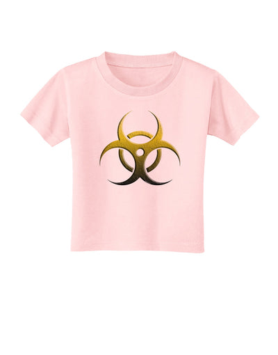 Biohazard Symbol Yellow Stone Apocalypse Toddler T-Shirt-Toddler T-Shirt-TooLoud-Light-Pink-2T-Davson Sales