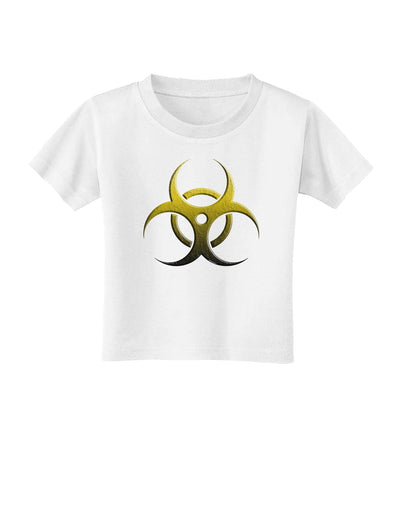 Biohazard Symbol Yellow Stone Apocalypse Toddler T-Shirt-Toddler T-Shirt-TooLoud-White-2T-Davson Sales