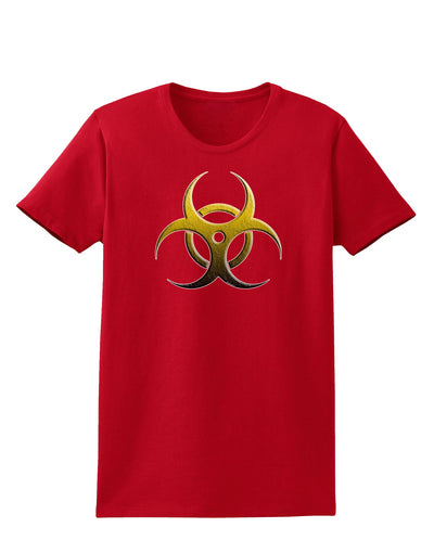 Biohazard Symbol Yellow Stone Apocalypse Womens Dark T-Shirt-Womens T-Shirt-TooLoud-Red-X-Small-Davson Sales