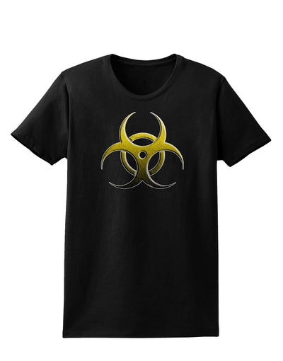 Biohazard Symbol Yellow Stone Apocalypse Womens Dark T-Shirt-Womens T-Shirt-TooLoud-Black-X-Small-Davson Sales