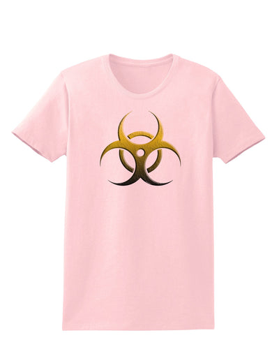 Biohazard Symbol Yellow Stone Apocalypse Womens T-Shirt-Womens T-Shirt-TooLoud-PalePink-X-Small-Davson Sales