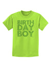 Birthday Boy - Blue and Green Dots Childrens T-Shirt by TooLoud-Childrens T-Shirt-TooLoud-Lime-Green-X-Small-Davson Sales