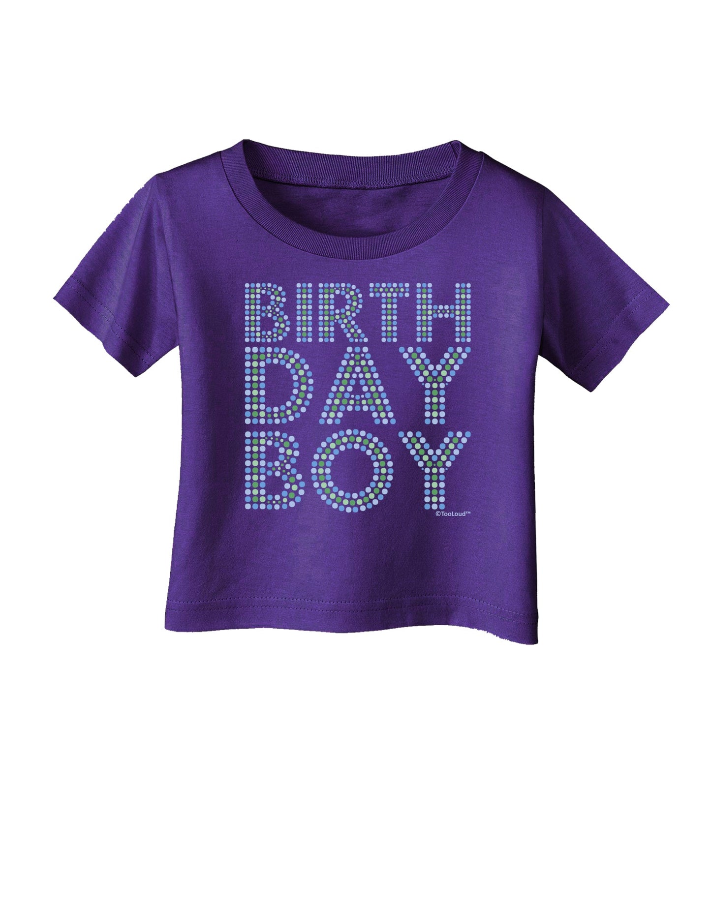 Birthday Boy - Blue and Green Dots Infant T-Shirt Dark by TooLoud-Infant T-Shirt-TooLoud-Purple-06-Months-Davson Sales