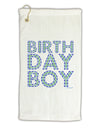 Birthday Boy - Blue and Green Dots Micro Terry Gromet Golf Towel 16 x 25 inch by TooLoud-Golf Towel-TooLoud-White-Davson Sales