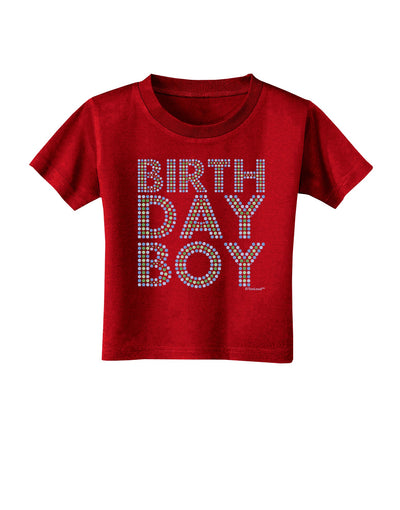 Birthday Boy - Blue and Green Dots Toddler T-Shirt Dark by TooLoud-Toddler T-Shirt-TooLoud-Red-2T-Davson Sales