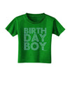 Birthday Boy - Blue and Green Dots Toddler T-Shirt Dark by TooLoud-Toddler T-Shirt-TooLoud-Clover-Green-2T-Davson Sales