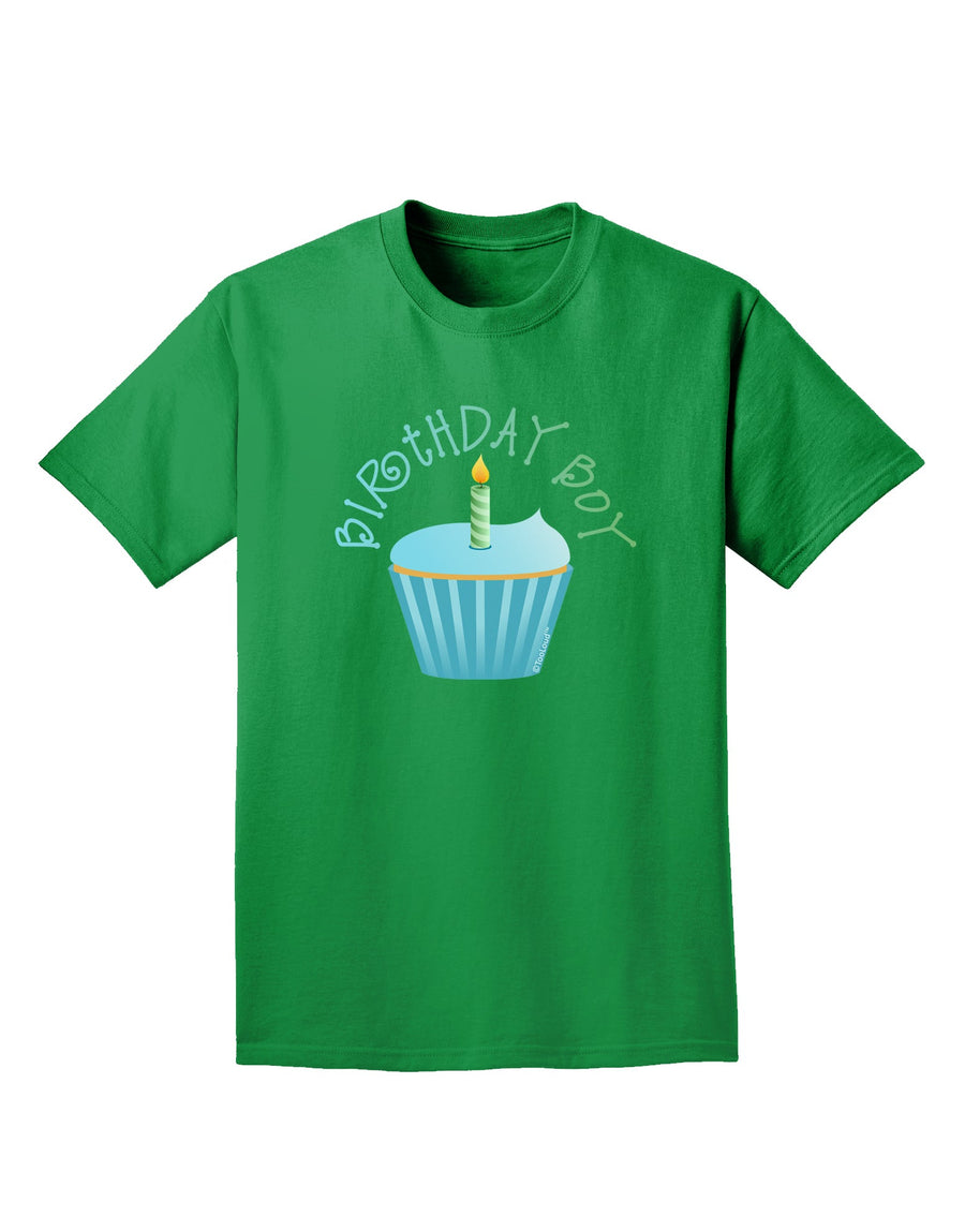 Birthday Boy - Candle Cupcake Adult Dark T-Shirt by TooLoud-Mens T-Shirt-TooLoud-Purple-Small-Davson Sales