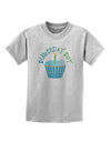 Birthday Boy - Candle Cupcake Childrens T-Shirt by TooLoud-Childrens T-Shirt-TooLoud-AshGray-X-Small-Davson Sales