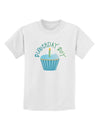 Birthday Boy - Candle Cupcake Childrens T-Shirt by TooLoud-Childrens T-Shirt-TooLoud-White-X-Small-Davson Sales