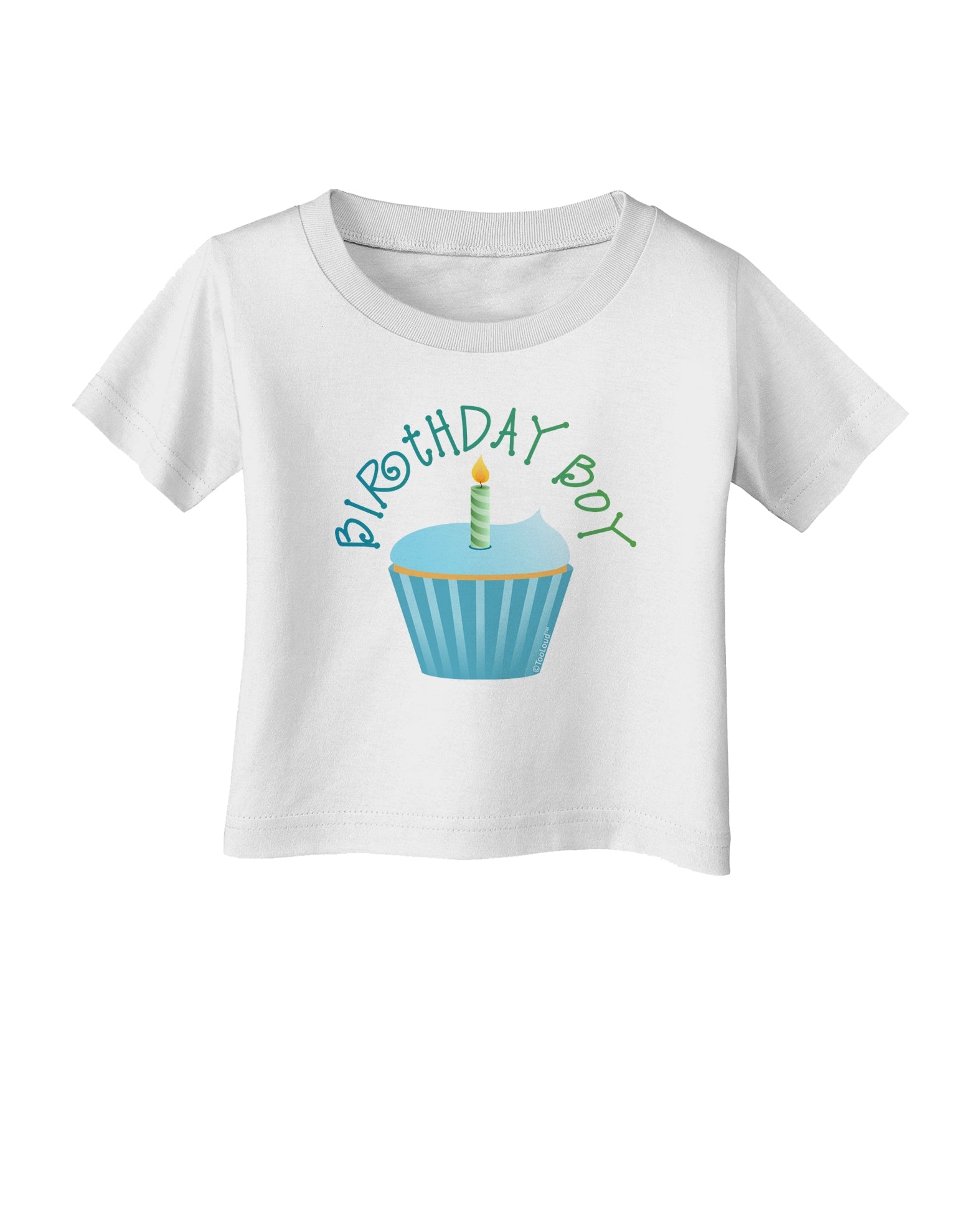Birthday Boy - Candle Cupcake Infant T-Shirt by TooLoud-Infant T-Shirt-TooLoud-White-06-Months-Davson Sales