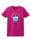 Birthday Boy - Candle Cupcake Womens Dark T-Shirt by TooLoud-Womens T-Shirt-TooLoud-Hot-Pink-Small-Davson Sales