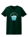 Birthday Boy - Candle Cupcake Womens Dark T-Shirt by TooLoud-Womens T-Shirt-TooLoud-Forest-Green-Small-Davson Sales