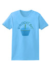 Birthday Boy - Candle Cupcake Womens T-Shirt by TooLoud-Womens T-Shirt-TooLoud-Aquatic-Blue-X-Small-Davson Sales