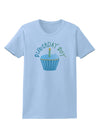 Birthday Boy - Candle Cupcake Womens T-Shirt by TooLoud-Womens T-Shirt-TooLoud-Light-Blue-X-Small-Davson Sales