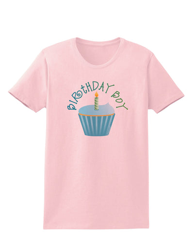 Birthday Boy - Candle Cupcake Womens T-Shirt by TooLoud-Womens T-Shirt-TooLoud-PalePink-X-Small-Davson Sales