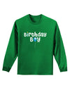 Birthday Boy - Candle and Balloon Adult Long Sleeve Dark T-Shirt by TooLoud-TooLoud-Kelly-Green-Small-Davson Sales