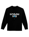 Birthday Boy - Candle and Balloon Adult Long Sleeve Dark T-Shirt by TooLoud-TooLoud-Black-Small-Davson Sales