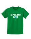 Birthday Boy - Candle and Balloon Childrens Dark T-Shirt by TooLoud-Childrens T-Shirt-TooLoud-Kelly-Green-X-Small-Davson Sales