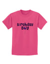 Birthday Boy - Candle and Balloon Childrens T-Shirt by TooLoud-Childrens T-Shirt-TooLoud-Sangria-X-Small-Davson Sales