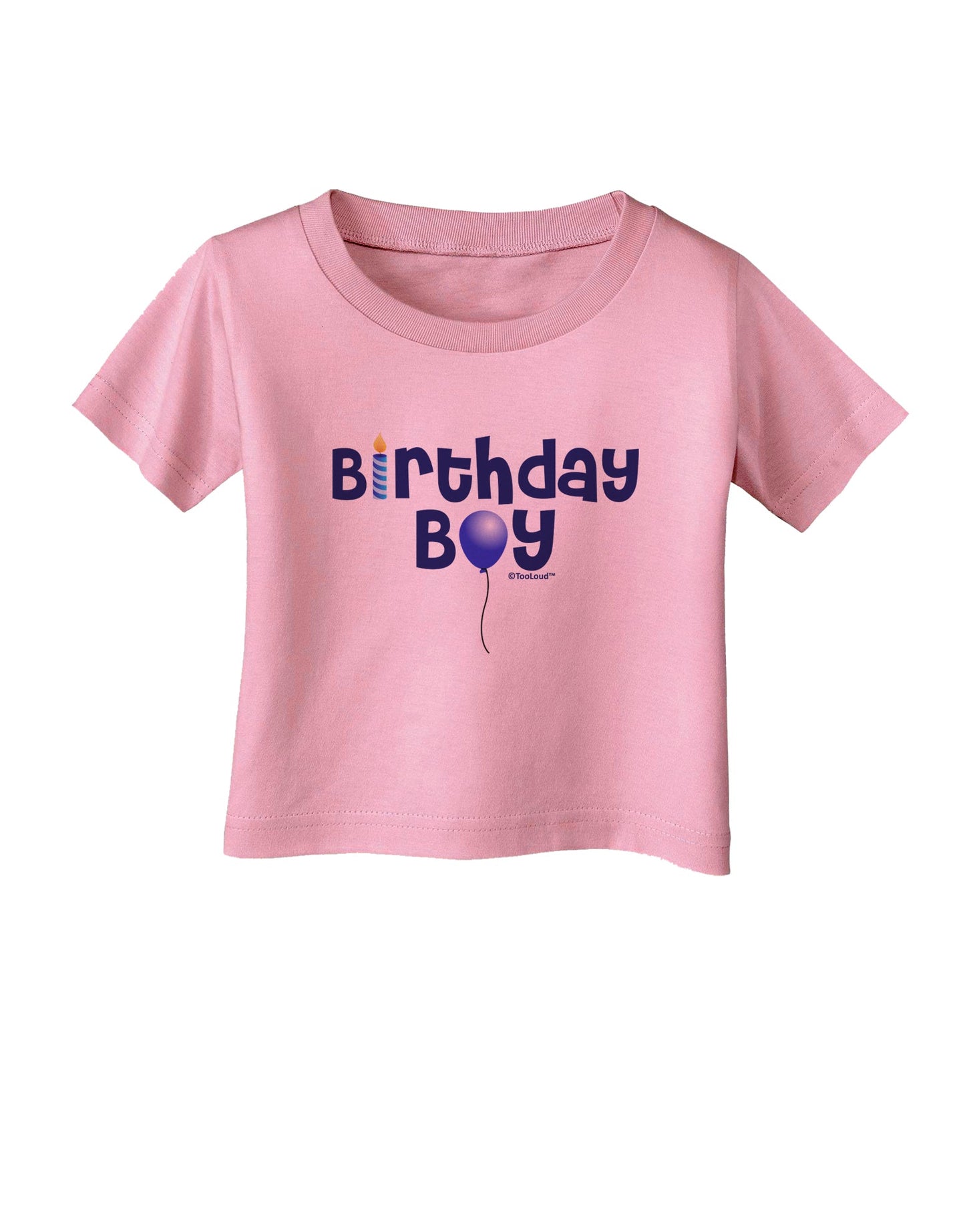 Birthday Boy - Candle and Balloon Infant T-Shirt by TooLoud-Infant T-Shirt-TooLoud-Candy-Pink-06-Months-Davson Sales