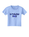 Birthday Boy - Candle and Balloon Toddler T-Shirt by TooLoud-Toddler T-Shirt-TooLoud-Aquatic-Blue-2T-Davson Sales