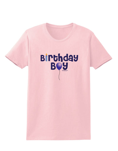 Birthday Boy - Candle and Balloon Womens T-Shirt by TooLoud-Womens T-Shirt-TooLoud-PalePink-X-Small-Davson Sales