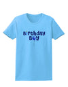 Birthday Boy - Candle and Balloon Womens T-Shirt by TooLoud-Womens T-Shirt-TooLoud-Aquatic-Blue-X-Small-Davson Sales