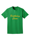 Birthday Crew Text Adult Dark T-Shirt by TooLoud-Mens T-Shirt-TooLoud-Kelly-Green-Small-Davson Sales