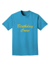 Birthday Crew Text Adult Dark T-Shirt by TooLoud-Mens T-Shirt-TooLoud-Turquoise-Small-Davson Sales