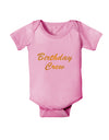 Birthday Crew Text Baby Romper Bodysuit by TooLoud-TooLoud-Pink-06-Months-Davson Sales