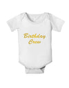 Birthday Crew Text Baby Romper Bodysuit by TooLoud-TooLoud-White-06-Months-Davson Sales