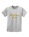 Birthday Crew Text Childrens T-Shirt by TooLoud-TooLoud-AshGray-X-Small-Davson Sales