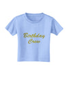 Birthday Crew Text Toddler T-Shirt by TooLoud-Toddler T-Shirt-TooLoud-Aquatic-Blue-2T-Davson Sales