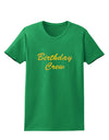 Birthday Crew Text Womens Dark T-Shirt by TooLoud-TooLoud-Kelly-Green-X-Small-Davson Sales