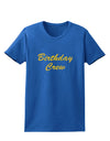 Birthday Crew Text Womens Dark T-Shirt by TooLoud-TooLoud-Royal-Blue-X-Small-Davson Sales