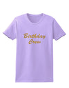 Birthday Crew Text Womens T-Shirt by TooLoud-TooLoud-Lavender-X-Small-Davson Sales