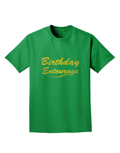 Birthday Entourage Text Adult Dark T-Shirt by TooLoud-Mens T-Shirt-TooLoud-Kelly-Green-Small-Davson Sales