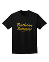 Birthday Entourage Text Adult Dark T-Shirt by TooLoud-Mens T-Shirt-TooLoud-Black-Small-Davson Sales