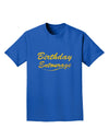 Birthday Entourage Text Adult Dark T-Shirt by TooLoud-Mens T-Shirt-TooLoud-Royal-Blue-Small-Davson Sales