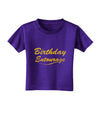 Birthday Entourage Text Toddler T-Shirt Dark by TooLoud-Toddler T-Shirt-TooLoud-Purple-2T-Davson Sales