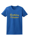 Birthday Entourage Text Womens Dark T-Shirt by TooLoud-TooLoud-Royal-Blue-X-Small-Davson Sales