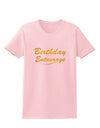 Birthday Entourage Text Womens T-Shirt by TooLoud-TooLoud-PalePink-X-Small-Davson Sales