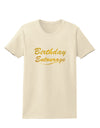 Birthday Entourage Text Womens T-Shirt by TooLoud-TooLoud-Natural-X-Small-Davson Sales