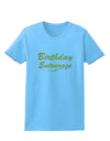 Birthday Entourage Text Womens T-Shirt by TooLoud-TooLoud-Aquatic-Blue-X-Small-Davson Sales