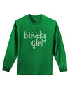 Birthday Girl - Birthday Candles Adult Long Sleeve Dark T-Shirt by TooLoud-TooLoud-Kelly-Green-Small-Davson Sales