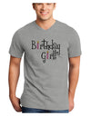 Birthday Girl - Birthday Candles Adult V-Neck T-shirt by TooLoud-Mens V-Neck T-Shirt-TooLoud-HeatherGray-Small-Davson Sales